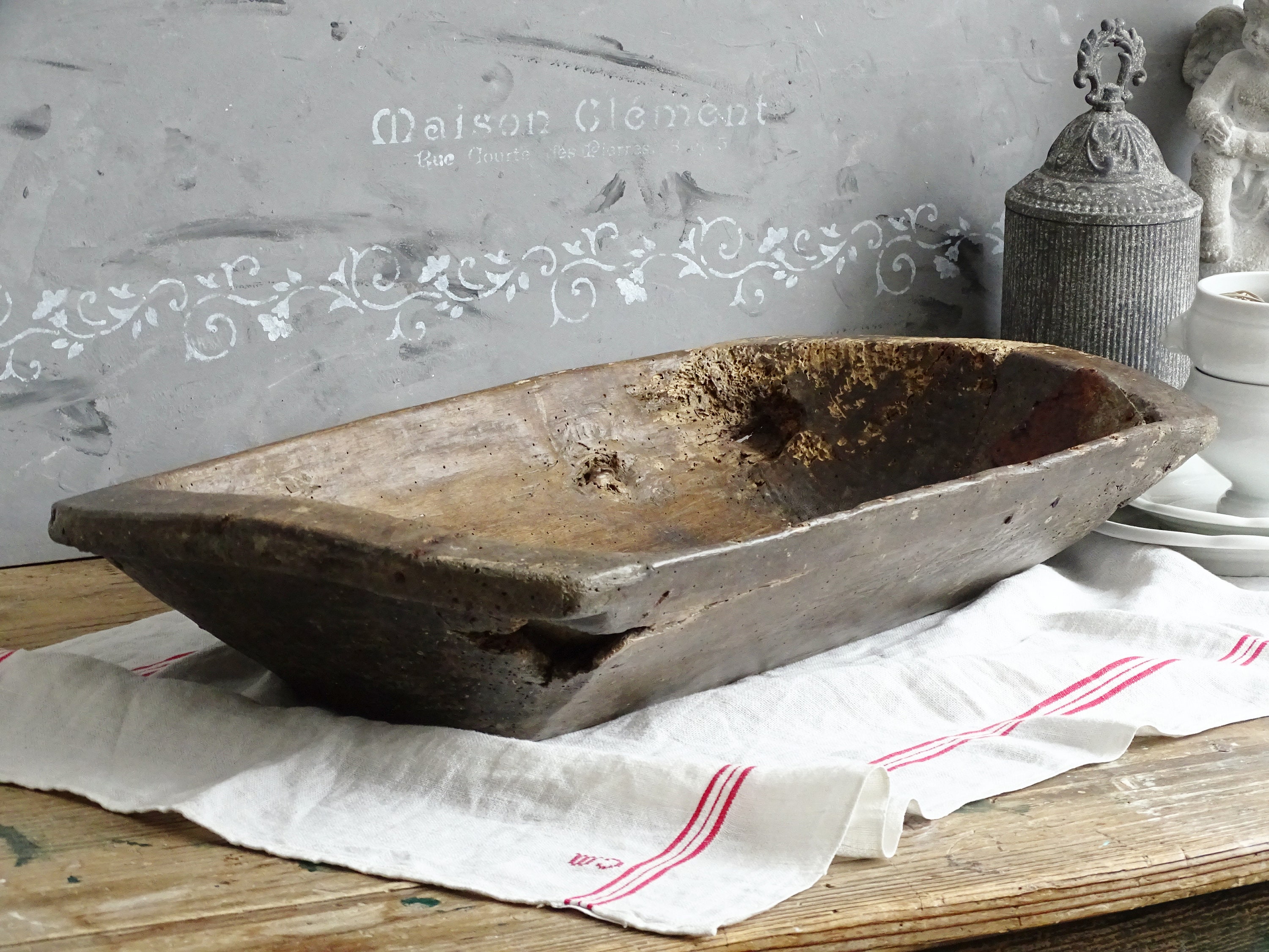 Amyhill 15 Pieces Wood Dough Bowl Rustic Bowl Bulk Vintage Wooden Dough  Bowls Hand Carved Paulownia Bowls for Home Farmhouse Dining Holding Candles