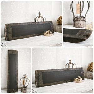 Quadro-negro antigo emoldurado: decoração de parede rústica e primitiva imagem 14