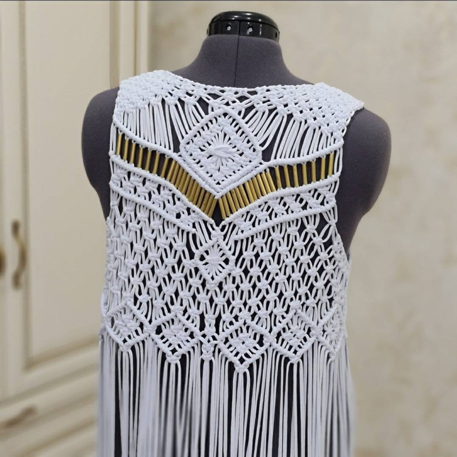 Macrame Vest. Women's Clothing Etsy
