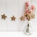 Gold glitter star garland, Star bunting, Playroom decoration 