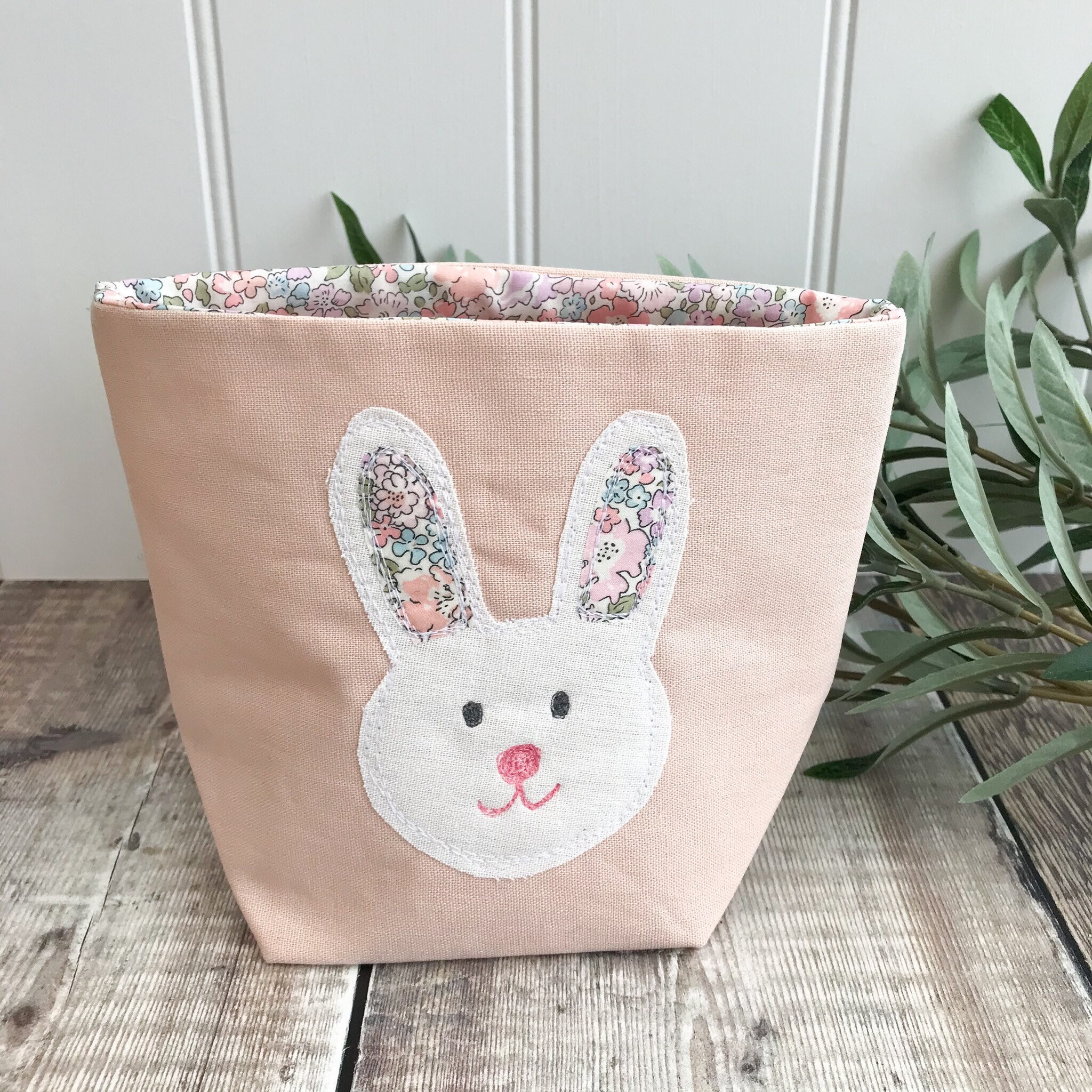 Sweet bunny basket Nursery storage Easter bunny basket Etsy