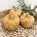 Liberty mustard capel fabric pumpkin, Autumn pumpkin, Fall decor 