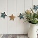 Liberty Strawberry Thief star garland, Shelf decor, Mantle garland