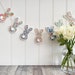 Liberty bunny garland, Nursery bunting, Bunny decoration