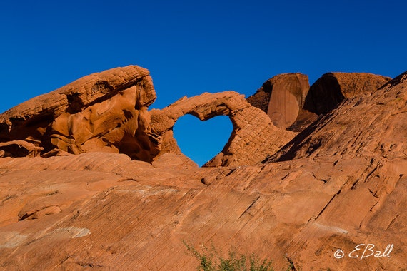 Love Nature Red Rock Southwest Photograph Romantic Art Print Wall Decor National Parks Red Rock Canyon Valley of Fire