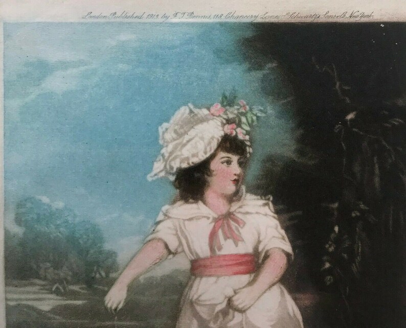EM Hester after Joshua Reynolds Original Ltd Edition Pencil Signed Framed Mezzotint /'Lady Catherine Clinton/'