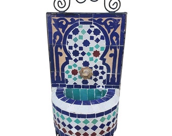 France Miniature Moroccan Mosaic Fountain