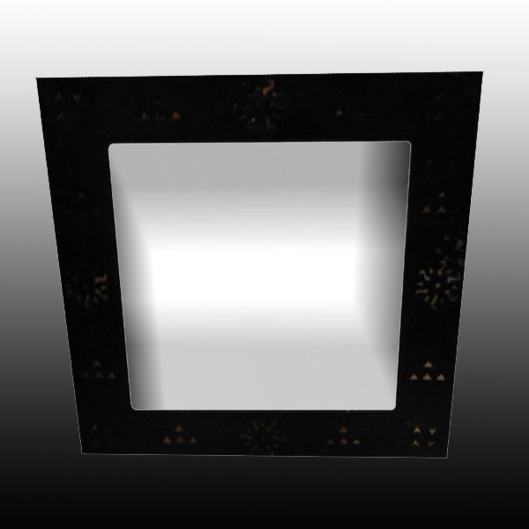 Square All Metal Moroccan Mirror Etsy