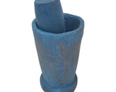 Aged wood Moroccan Mortar and Pestle