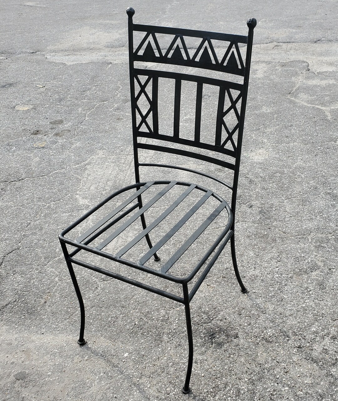 Navaho Style Wrought Iron Chair Etsy