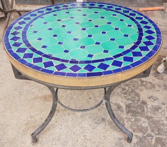 Table marocaine mosaique belgique