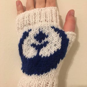 Rebel alliance fingerless gloves