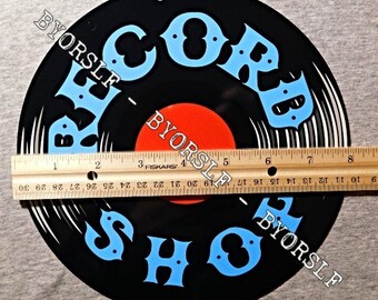 Metal Sign RECORD SHOP Vinyl Albums Indie Record Store Day