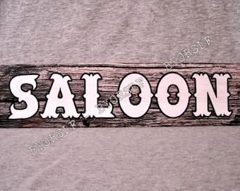Wild West Cowboy Saloon Bar Vintage Style Retro Metal Sign Pub Sign Saloon Sign