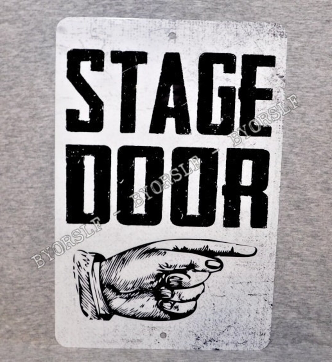 Metal Sign STAGE DOOR Music Venue Theater Theatre Drama Club Performer ...