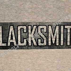 Metal Sign BLACKSMITH iron steel forging forge craftsman metalsmith anvil artist blacksmithing metal shop man cave garage wall