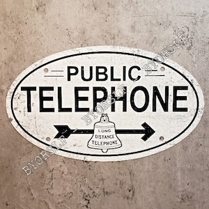 USA製 60s~7's Vintage Phone Booth Sign USA製 60s~7s Vintage Phone Booth Sign