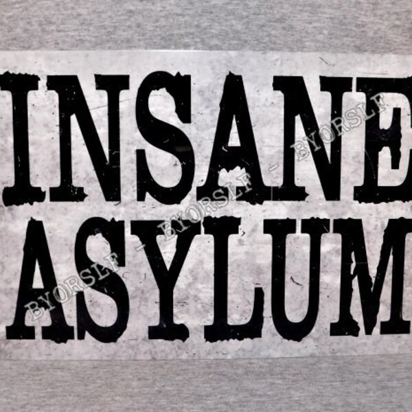 Insane Asylum Etsy