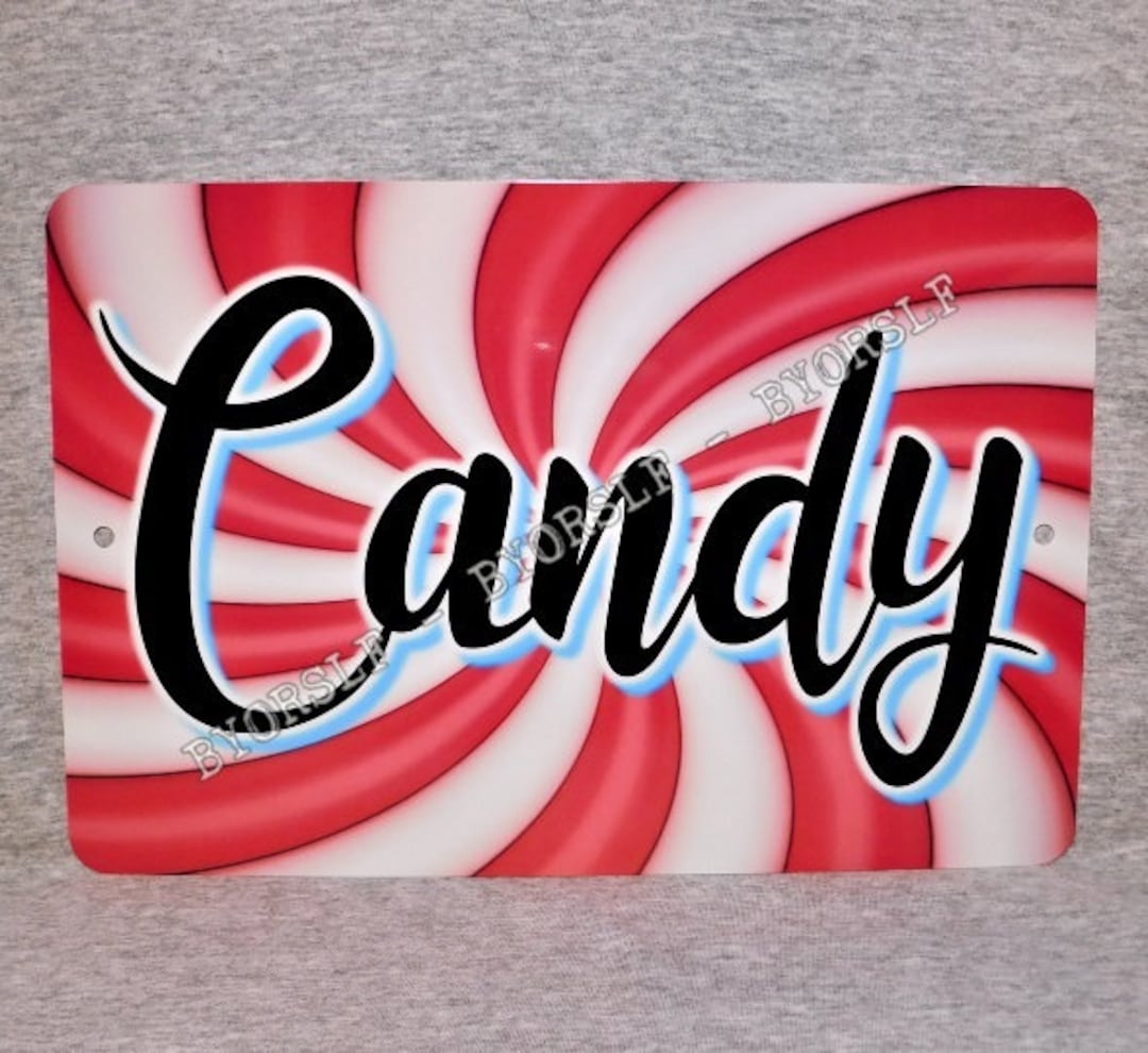Metal Sign CANDY Store Shop Sweets Lollies Confection Sugar Gum Chocolate Candies Treats Goodies