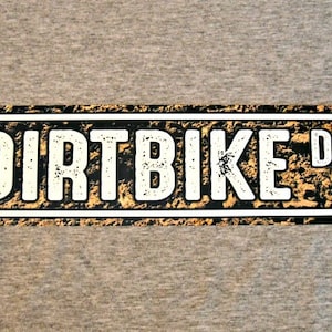 Metal Sign DIRTBIKE street motocross motorcycle racing racer rider trials off road dirt bike enduro rally mechanic decor garage wall