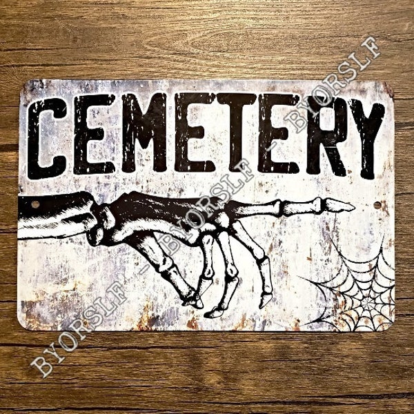 Cemetery Entrance Signs - Etsy