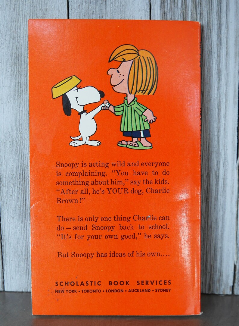Vintage Peanuts Paperback Book he's Your Dog Etsy