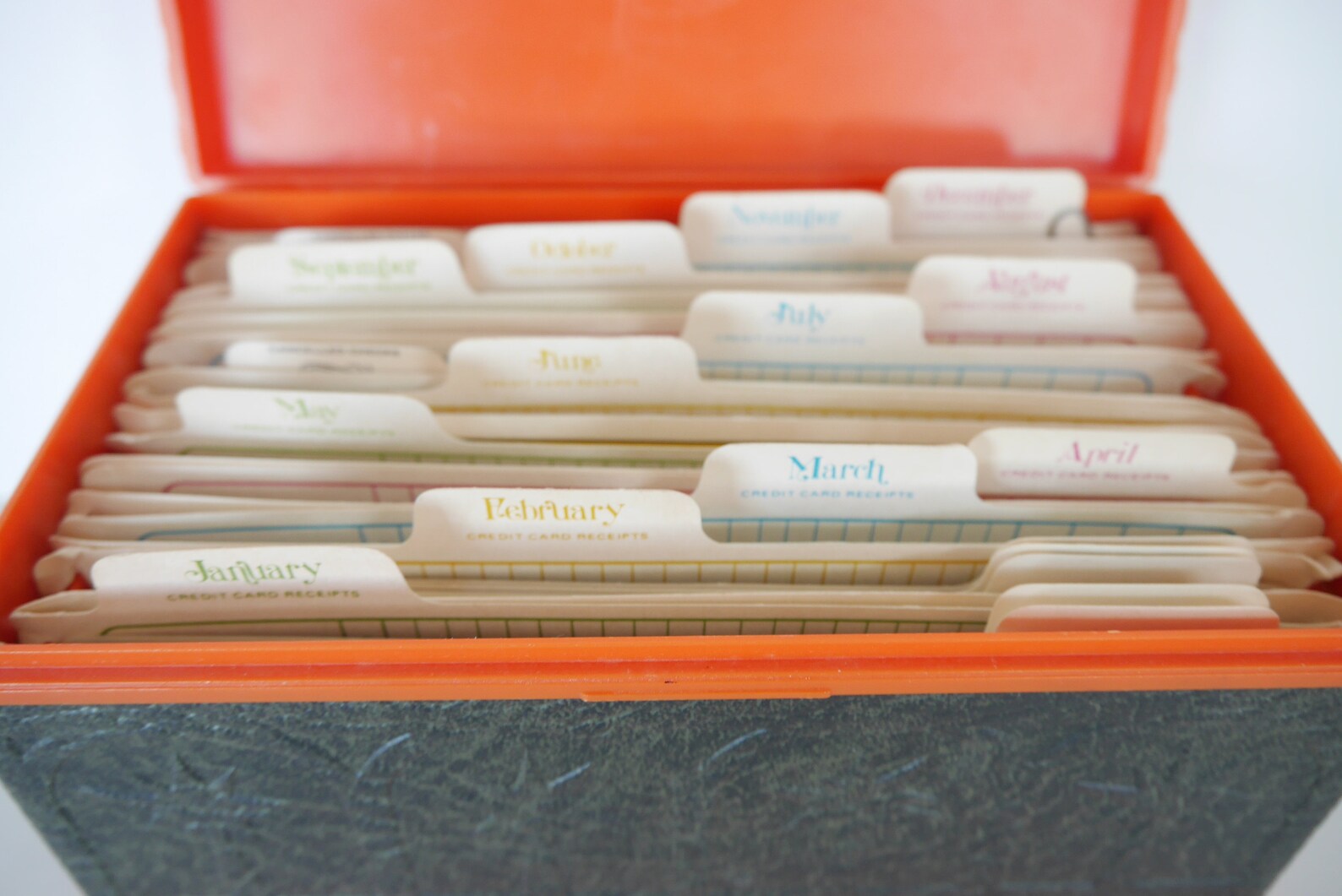 Charge 'N Check Organizer Financial Records Box with Etsy