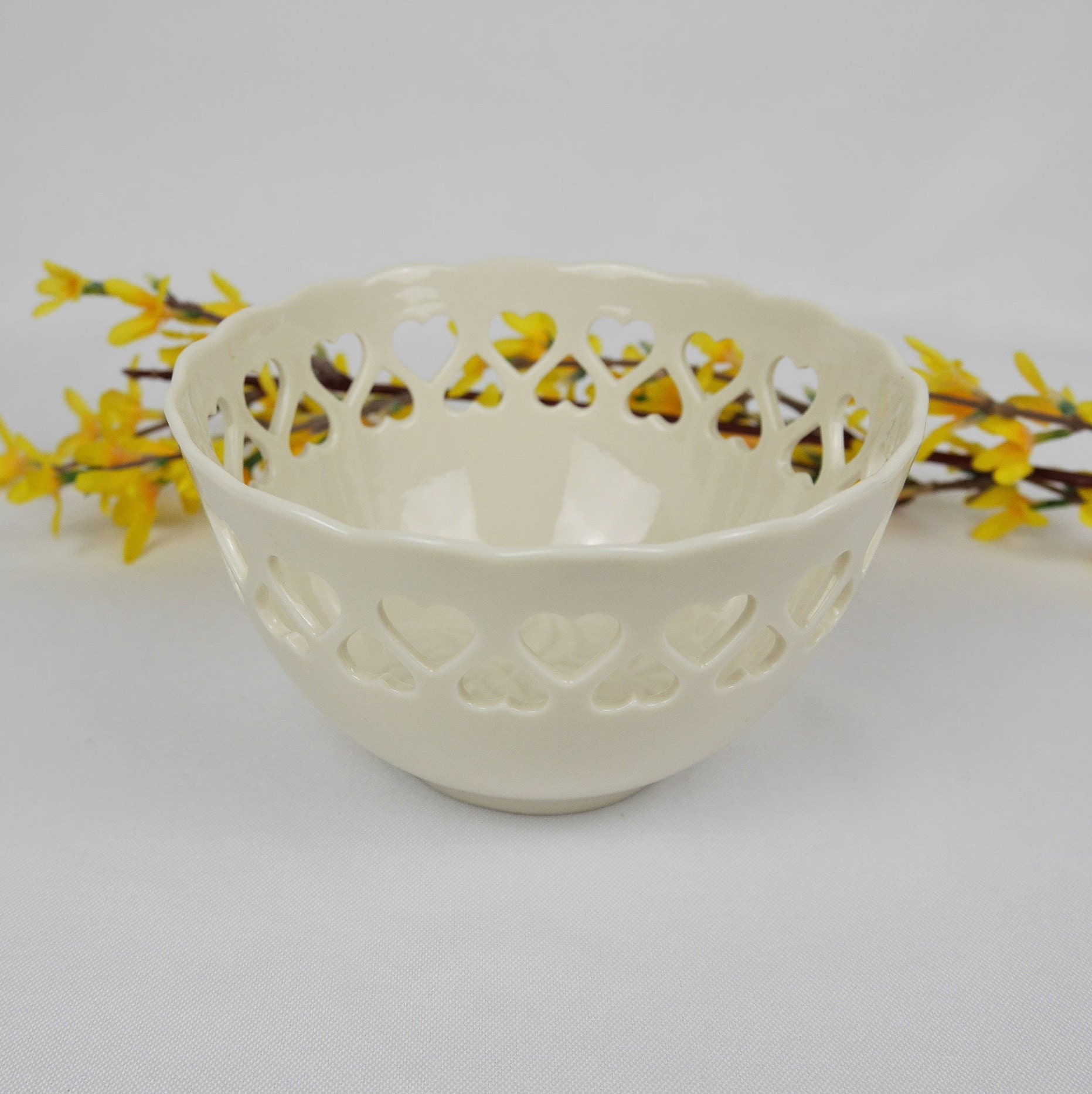 Vintage Lenox Bowl Heart Collection With Heartshape Cut Etsy