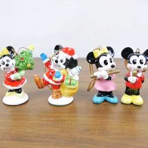 Vintage Mickey & Minnie Mouse Character Ornaments, Disney Productions, Your Choice
