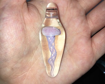 Large Purple Jellyfish Pendant