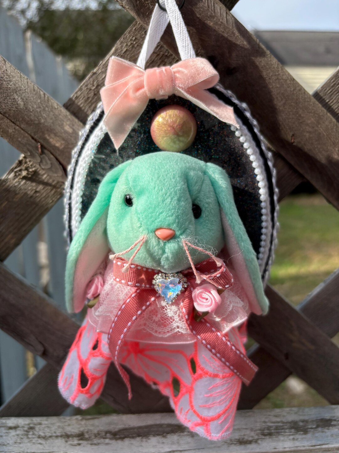 Faux Taxidermy, Mounted Minty Green Rabbit Head - Etsy