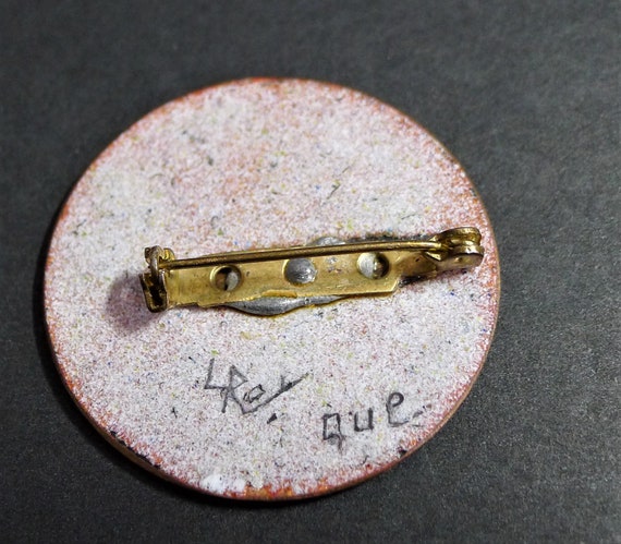 Ancienne broche émaillée - Montres & Bijoux