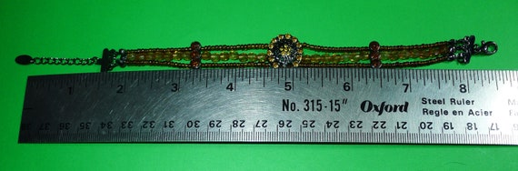 Très joli  bracelet LBVYR avec pierres couleur ja… - image 5