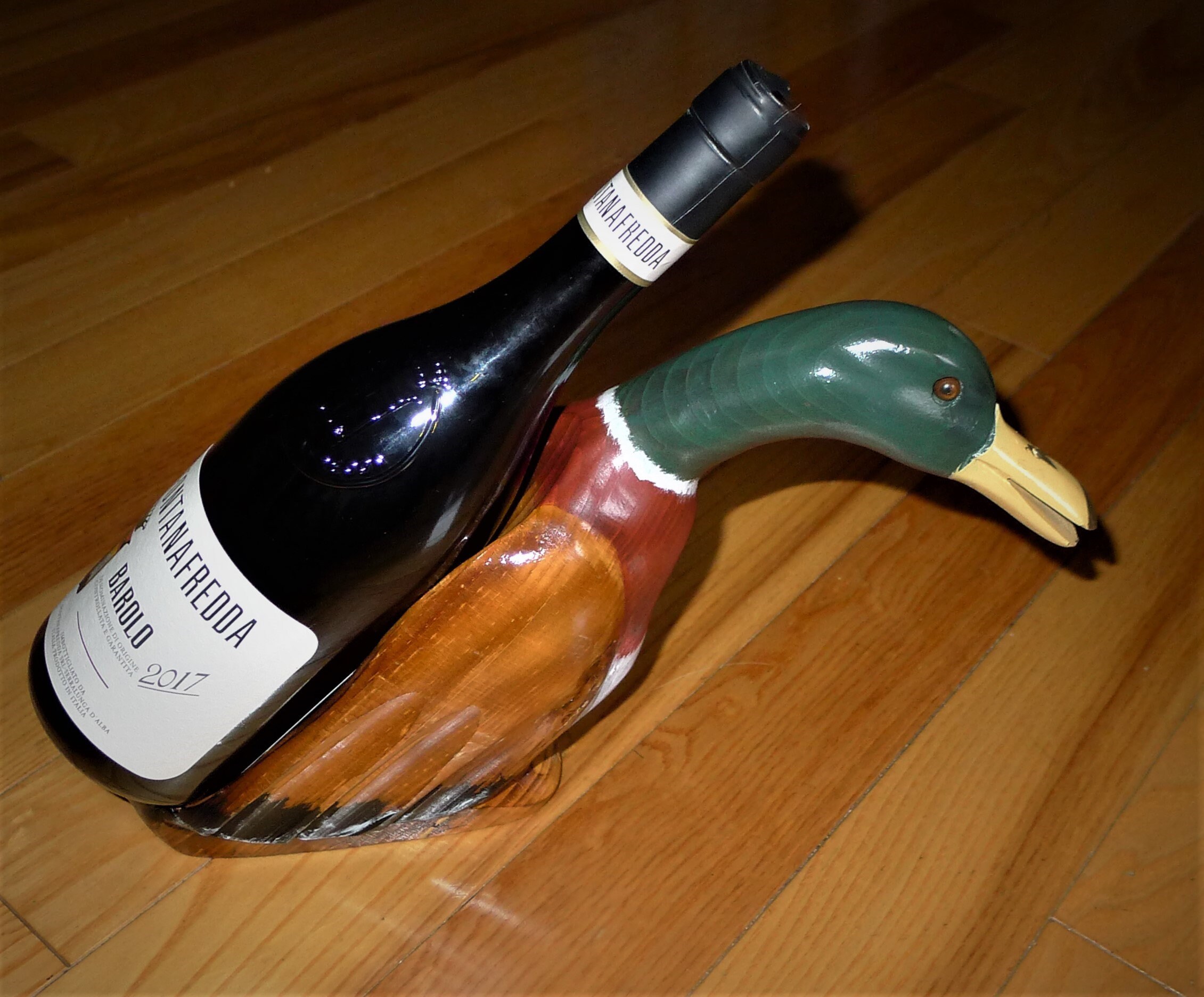 Leurret Canard En Bois Vintage Signé Charles Houseal - Havre De Grace, Maryland - Occasion