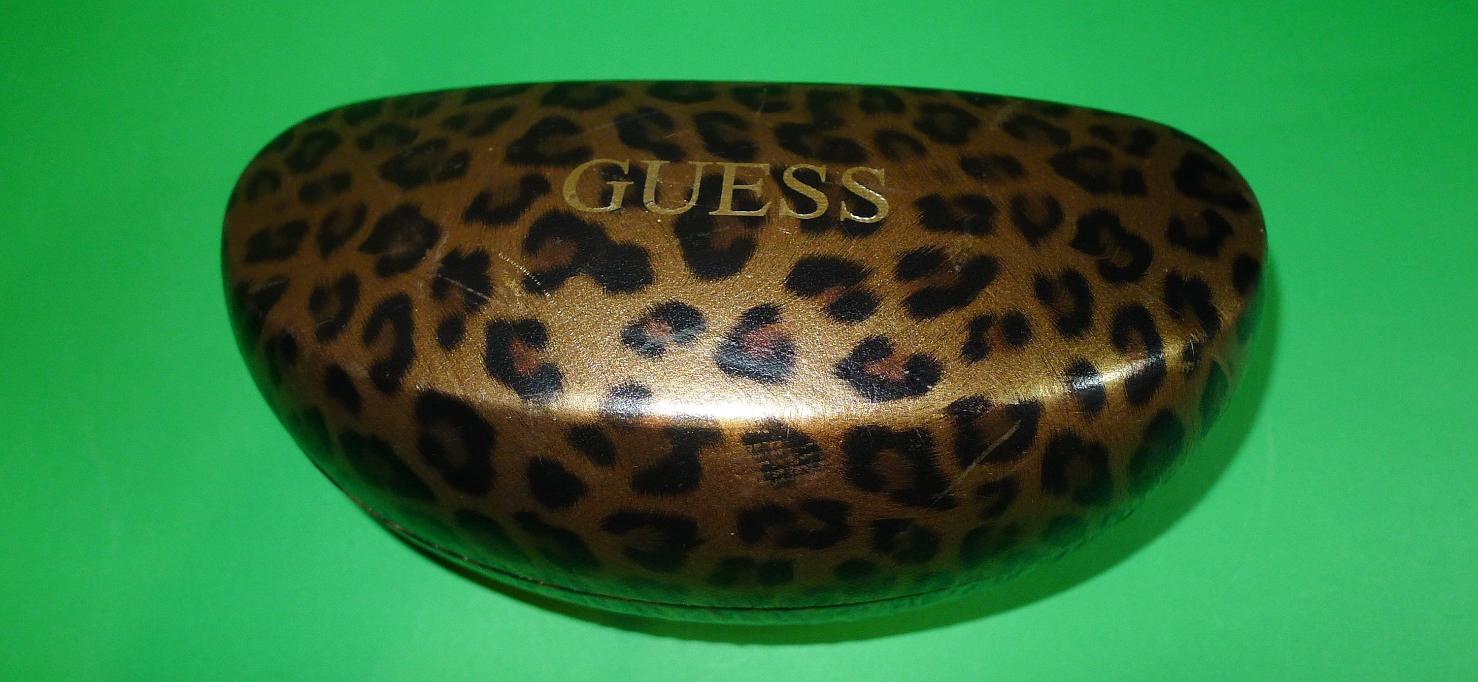 Lovely Vintage GUESS Sunglasses Hard Case With Leopard  display picture 1