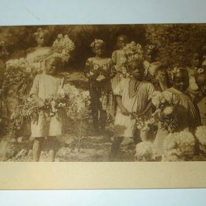 BASUTOLAND - carte postale antique - groupe d'enfants - non postée