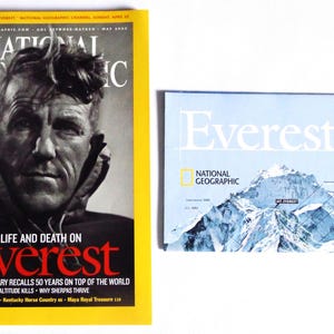 National Geographic - Life and Death on Everest (May 2003) Sir E Hillary + Map