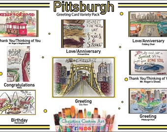 Build Your Own 3 Pack - Pittsburgh Greeting Cards