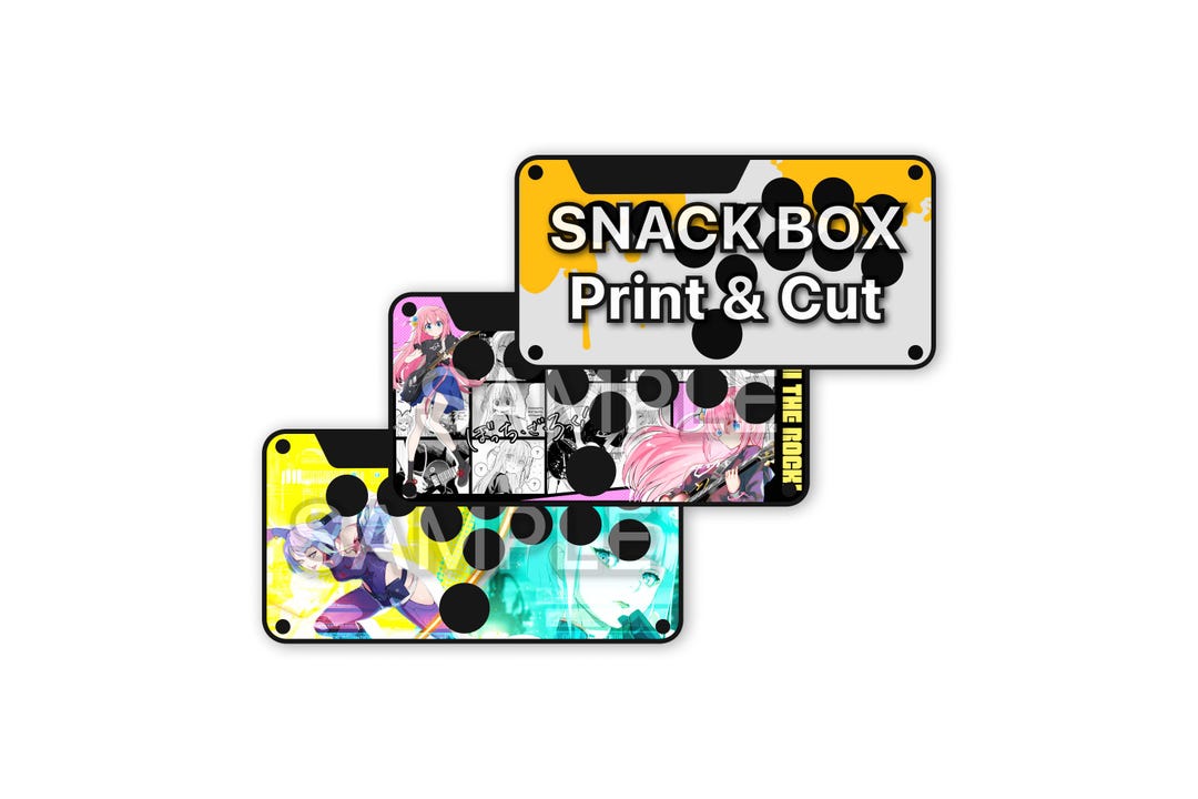 Snack Box Micro Junkfood Arcades Series Custom Print and Cut - Etsy
