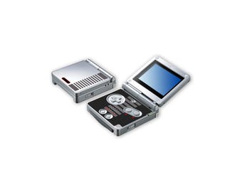 Game Boy Advance SP NES Inspired Skins