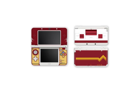 ニンテンドー3DS 白と赤セット 3DSのファミコン風スキンが登場 - Etsy 日本