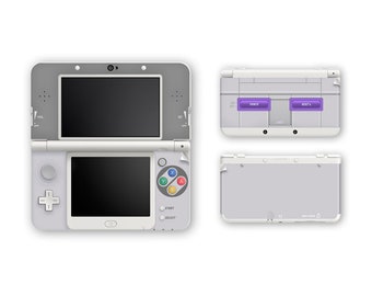 Super Nintendo SNES Inspired Skins for New 3DS and New 3DS XL