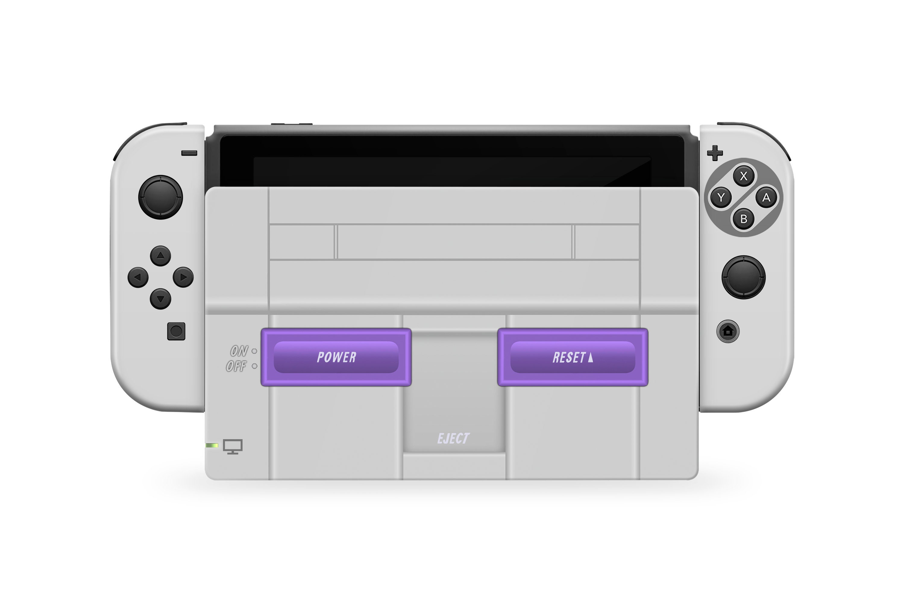 Nintendo Switch Console Joy-Con Skin Super NES SNES Retro Vinyl Decals Stickers