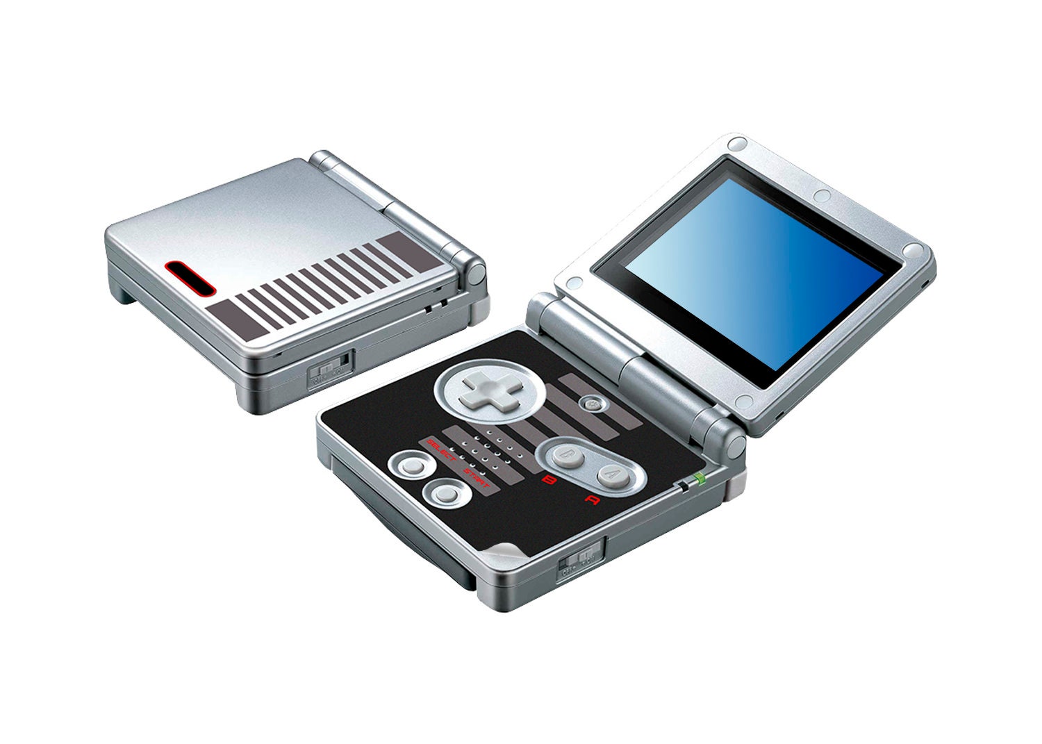 Game Boy Advance SP Classic NES Edition on Make a GIF