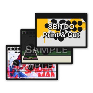 Controlador y joystick arcade 8BitDo, impresión y corte personalizados