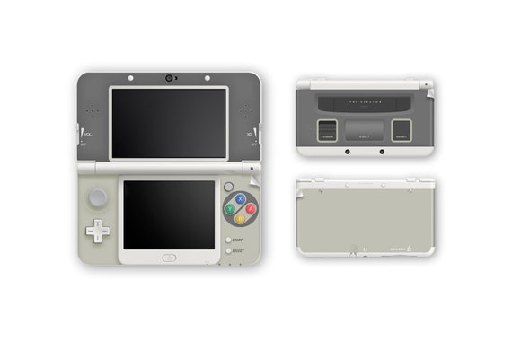 Super Famicom Snes Inspired Skins For New 3ds And New 3ds Xl Etsy