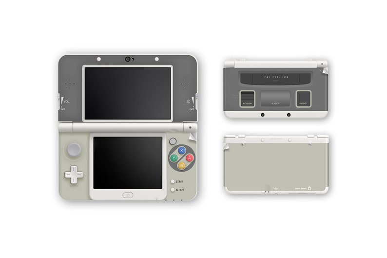 Super Famicom SNES Inspired Skins for New 3DS and New 3DS XL image 1