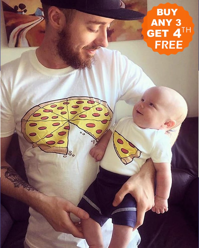 Father Son Shirts Slice Matching Daughter Image 0
