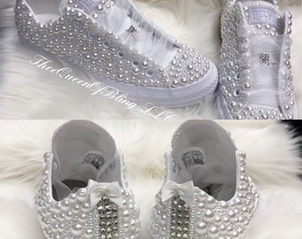 blinged out converse sneakers