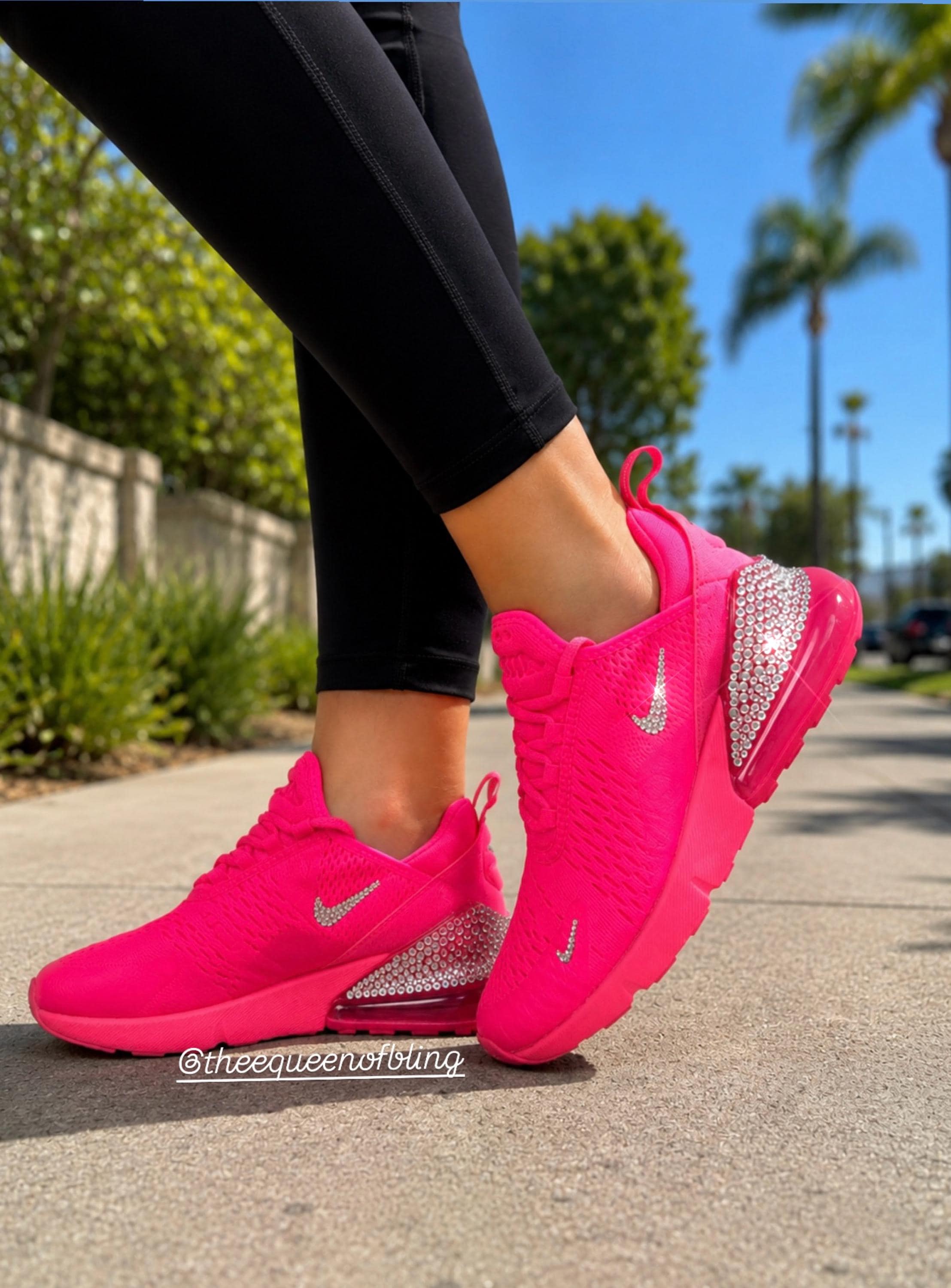 RARE Hyperpink Swarvoski Nike Air Max 270 for Women - Etsy